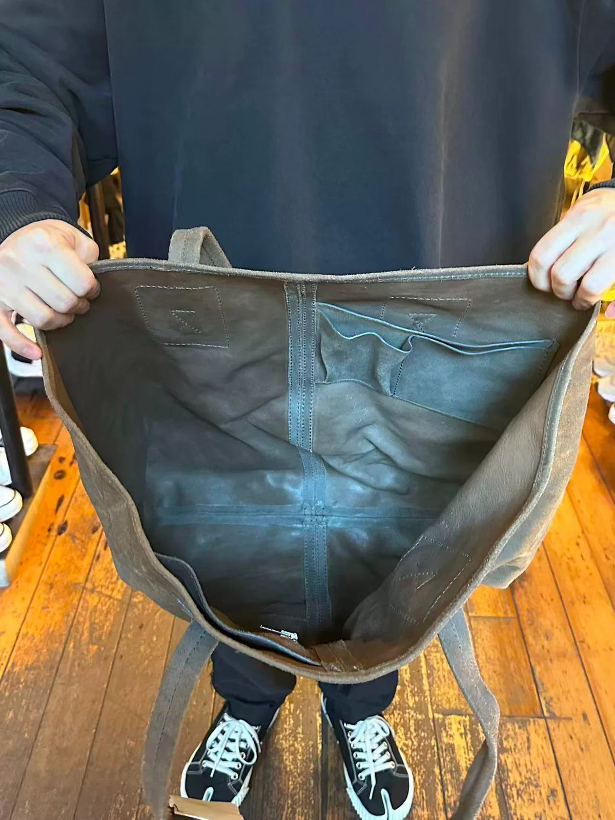 Rick Owens FW12 Mountain Dark Dust Rig Shopper Tote Bag