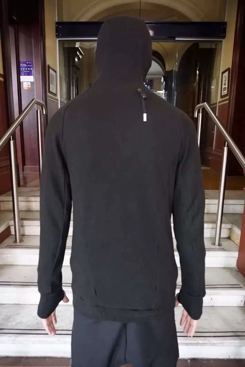 Boris Bidjan Saberi FW15 Black Ninja Object Cotton Hoodie