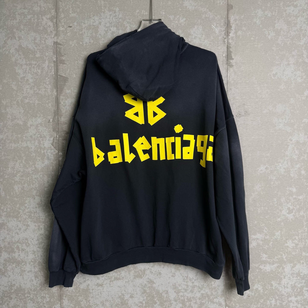 Balenciaga tape logo hoodie