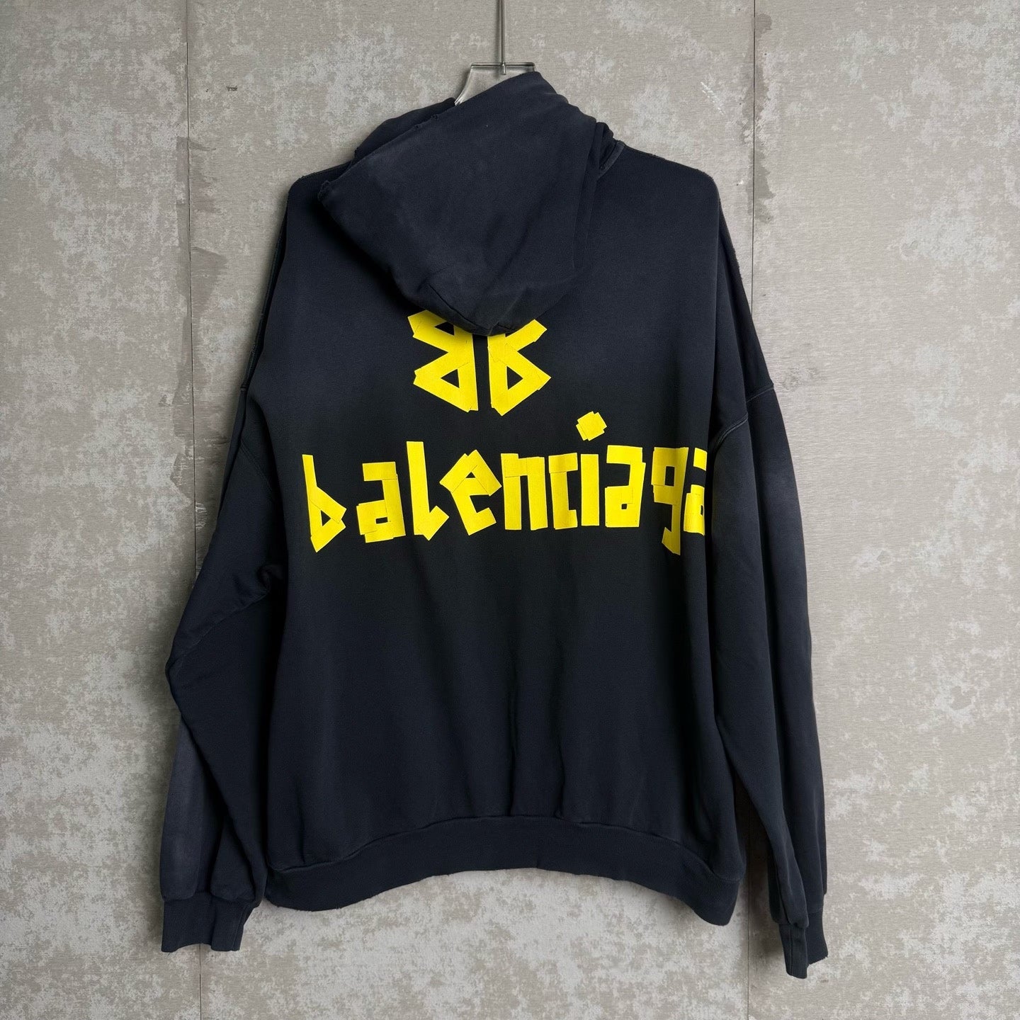 Balenciaga tape logo hoodie
