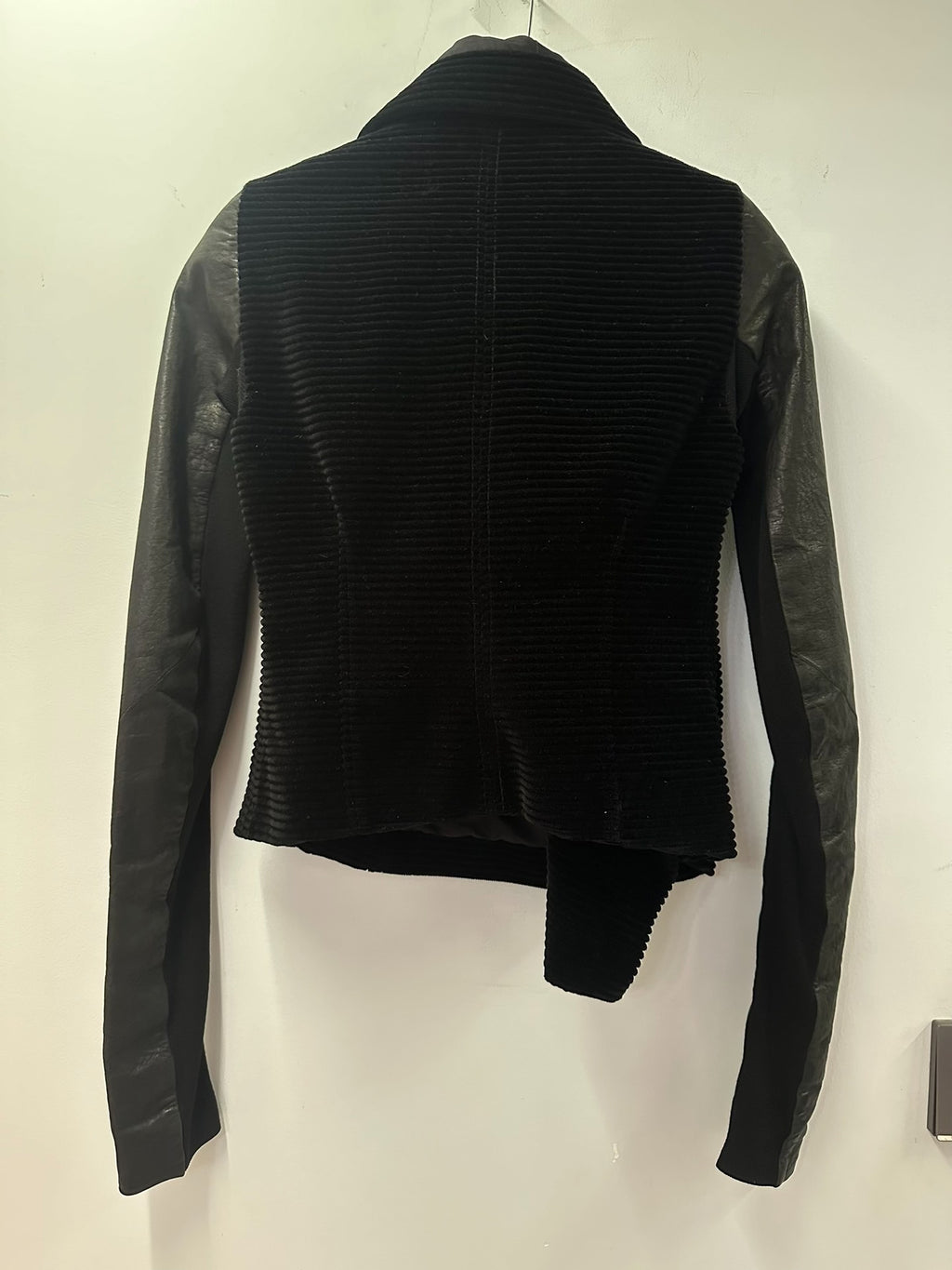 Rick Owens biker leather jacket