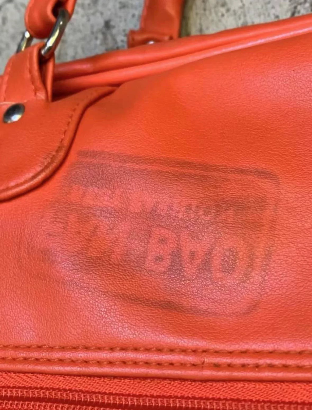 walter van beirendonck Orange 3D Printed Leather Shoulder Bag