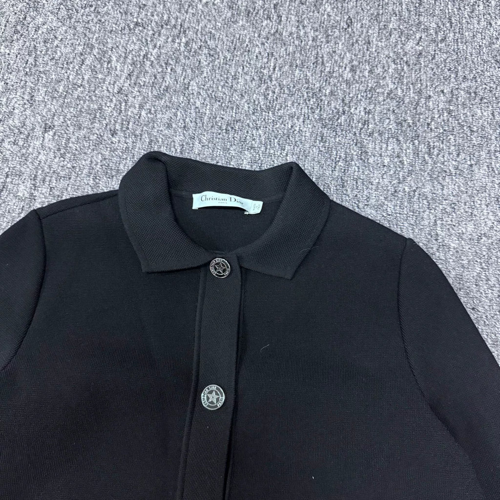 Dior star-button knit jacket