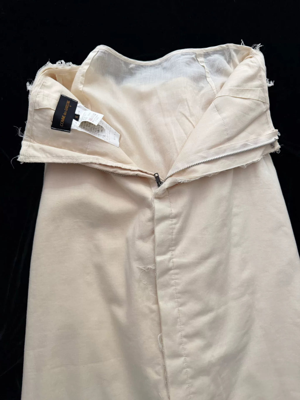 Comme Des Garcons 1998 Midi White Skirt