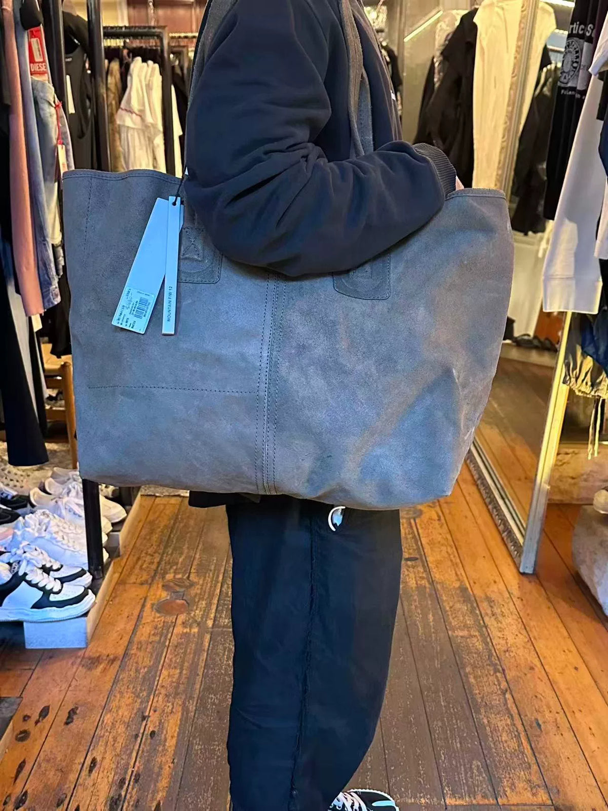 Rick Owens FW12 Mountain Dark Dust Rig Shopper Tote Bag