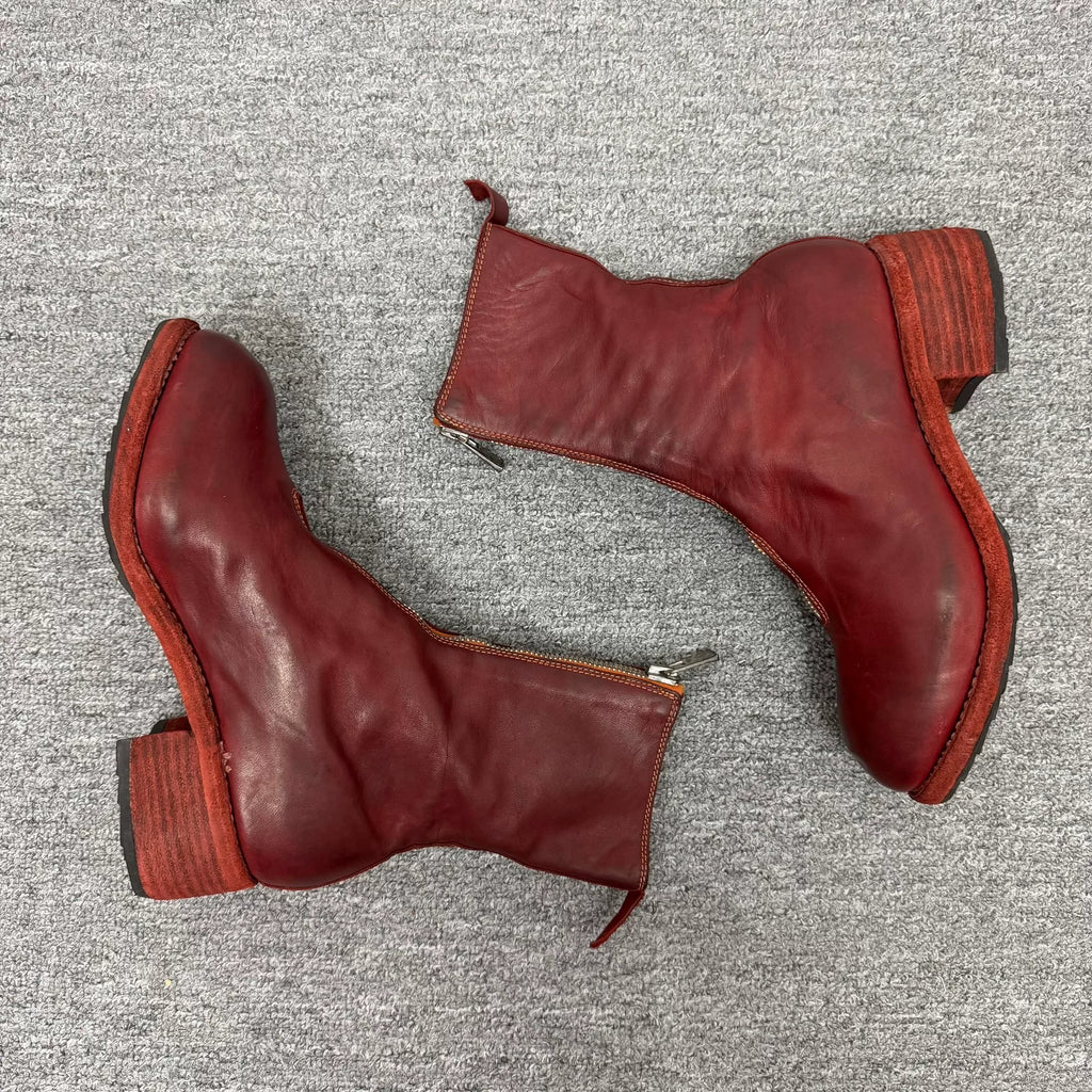 Guidi Pl2 Red Boots