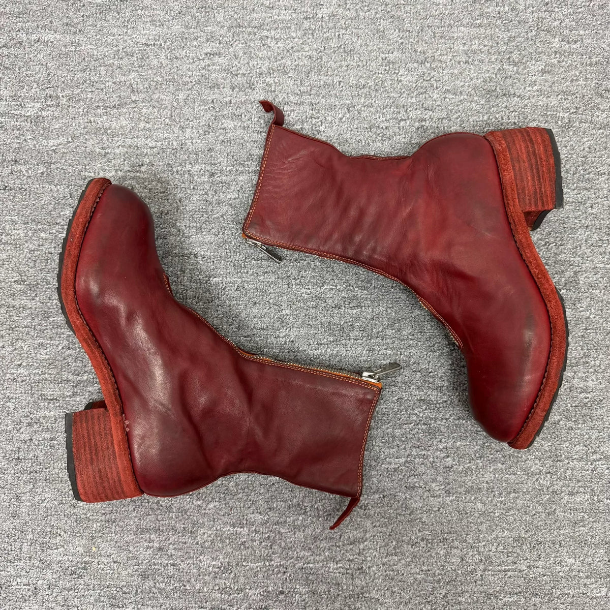 Guidi Pl2 Red Boots