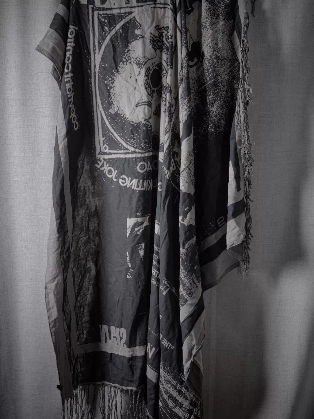Julius_7 SS11 Killing Joke jacquard scarf large shawl