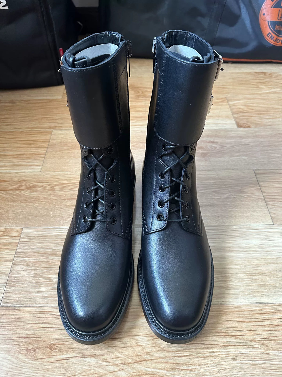 Celine FW22 RA02 ranger combat boots by Hedi Slimane