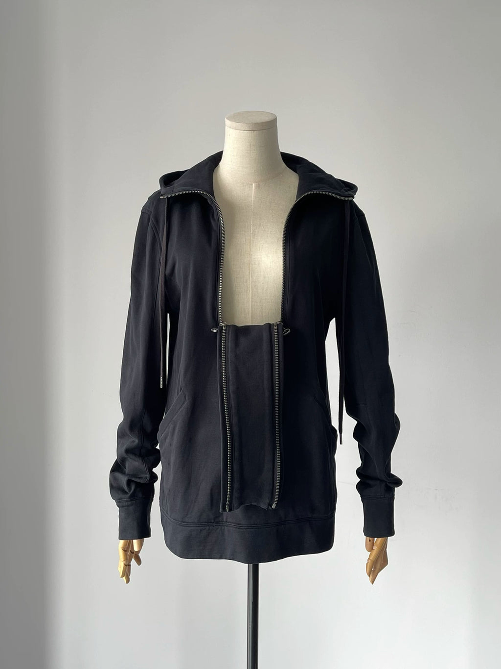 Helmut Lang Double Zipper Sweatshirt Jacket Coat