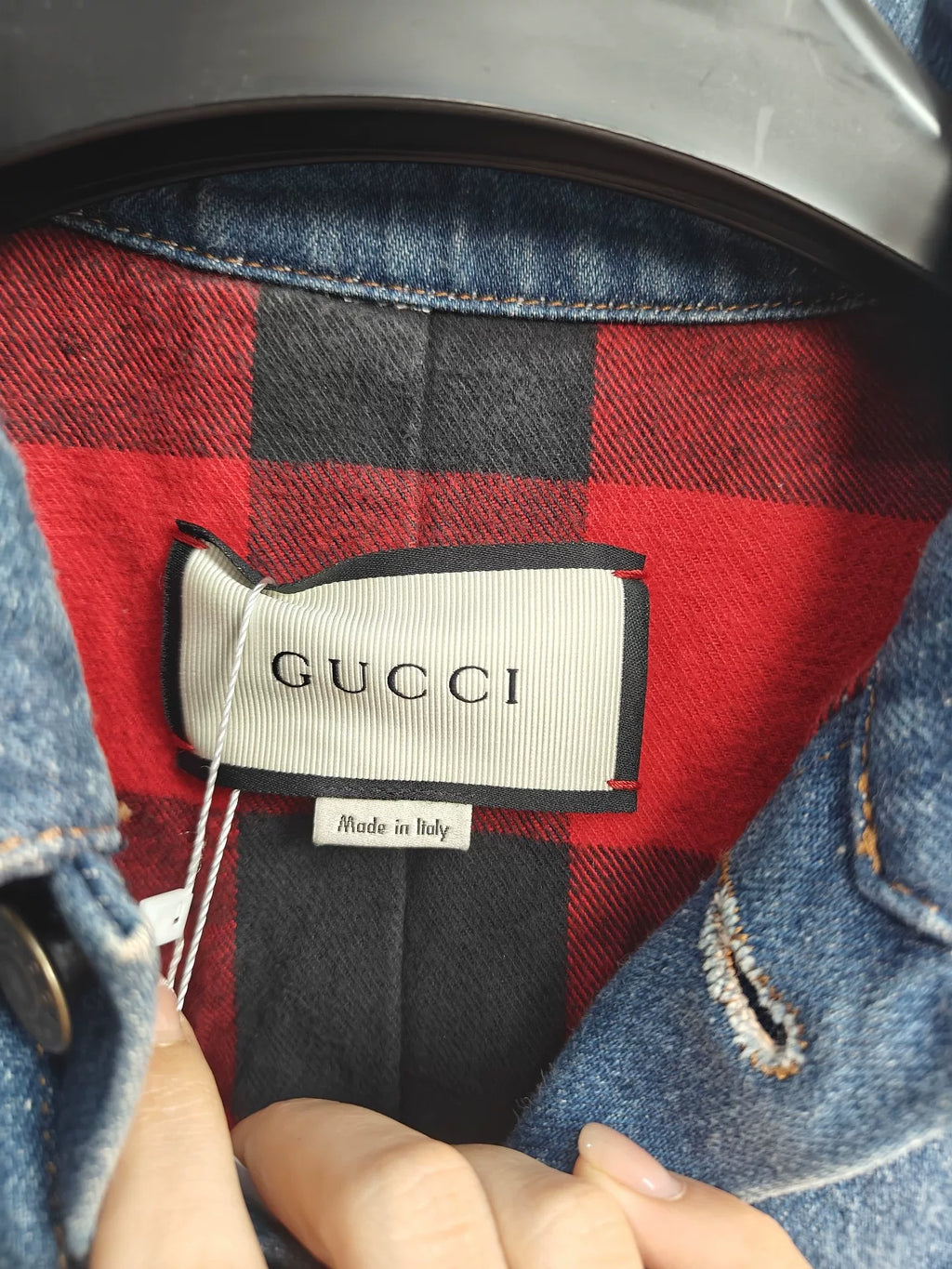 Gucci Tiger Embroidered Denim Jacket