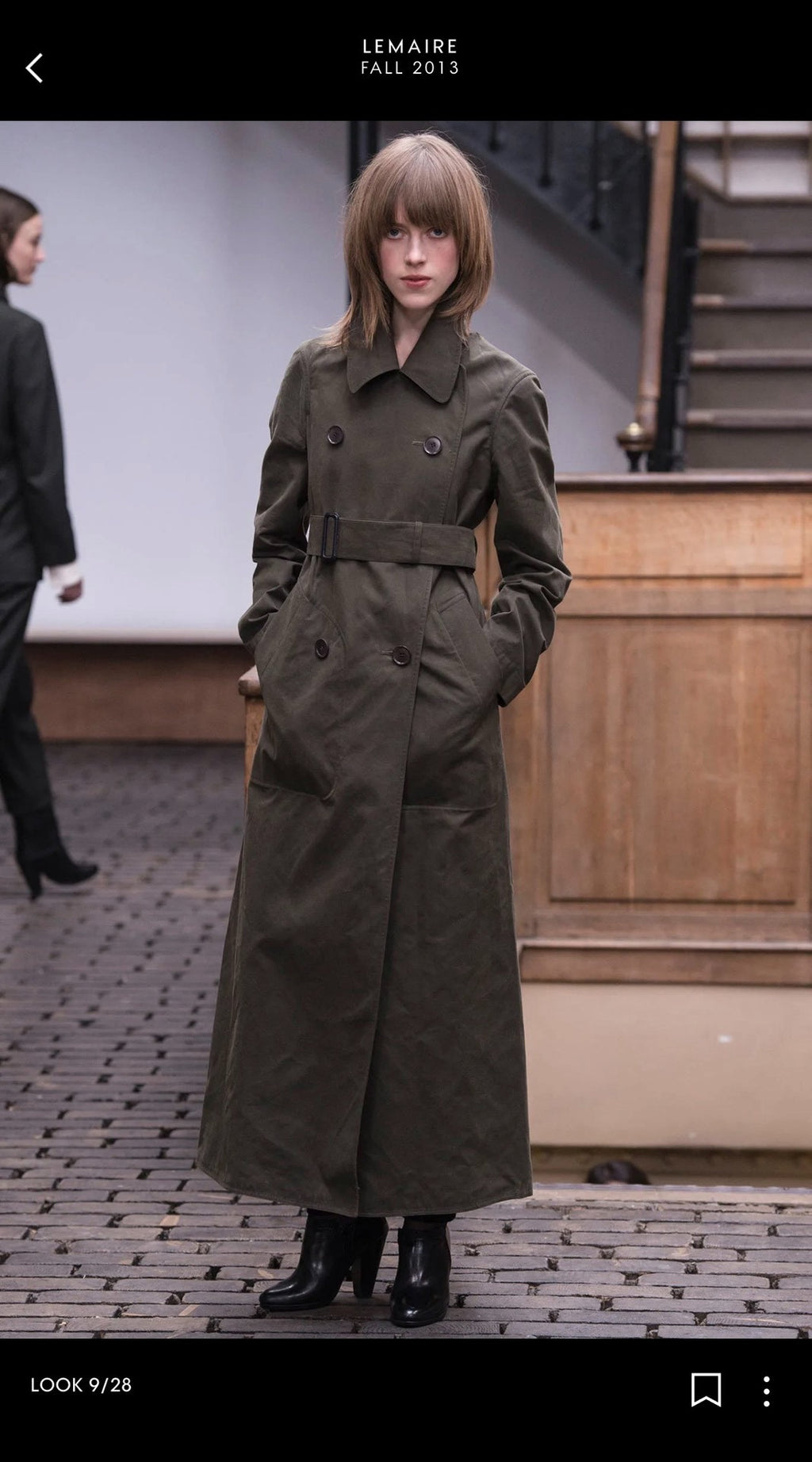 LEMAIRE Period Minimalist Sharp Runway Coat