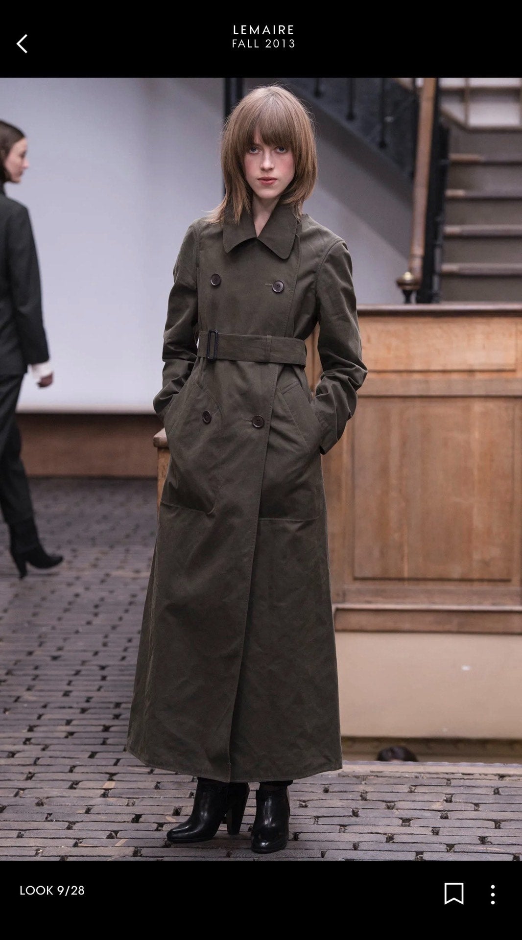 LEMAIRE Period Minimalist Sharp Runway Coat