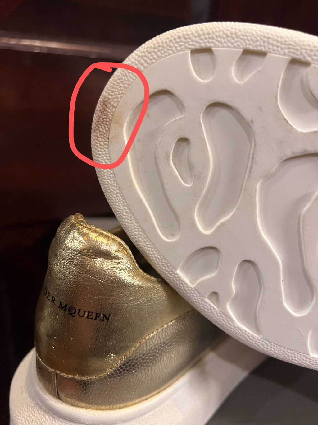 Alexander McQueen AW16 Platinum Calfskin Sneakers