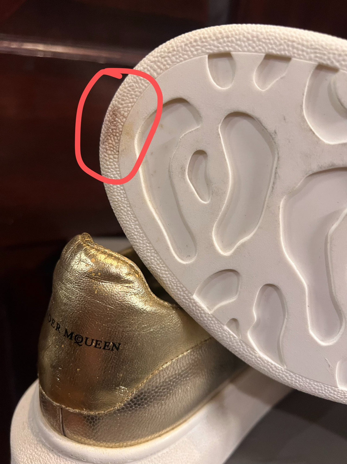 Alexander McQueen AW16 Platinum Calfskin Sneakers