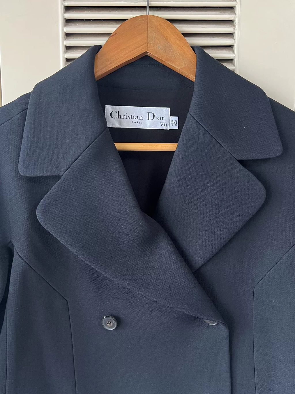 Dior V11 Double-Breasted Black Jacket