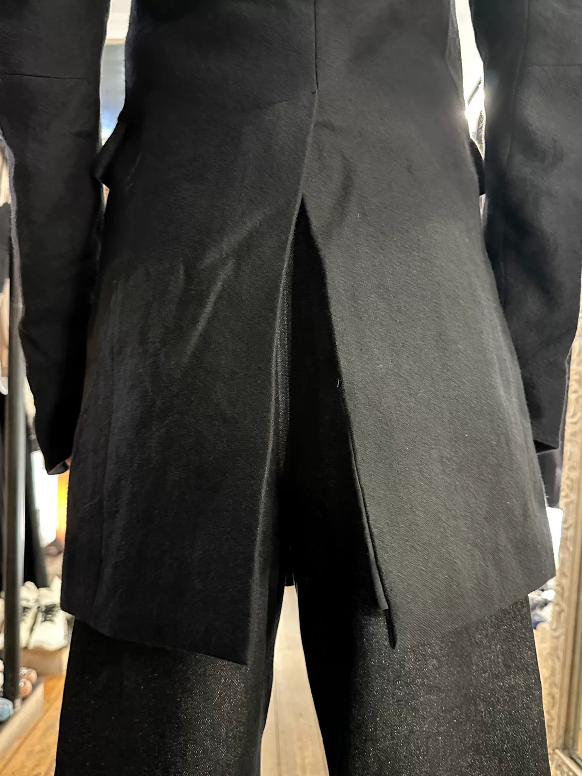 Y/Project FW12 3D Yohan Serfaty Black Wool Coat