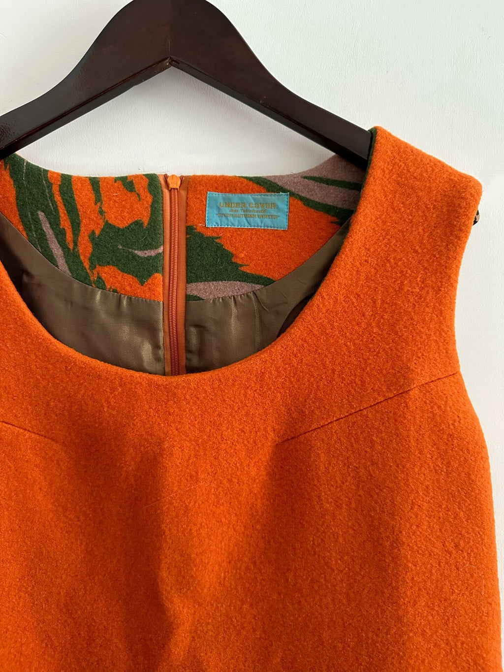 Undercover 1997 Sleeveless Fuzzy Wool Skirt