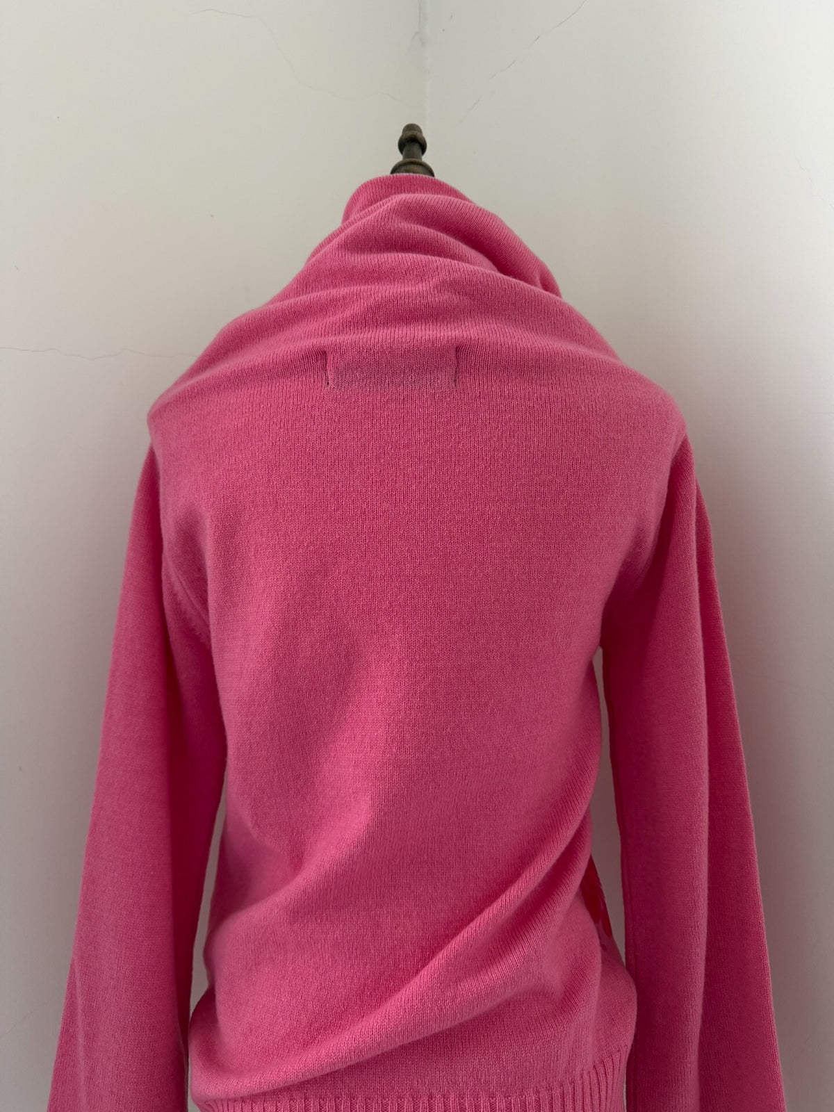 Comme Des Garcons Rei Kawakubo 1999 pink fleece floral pullover sweater
