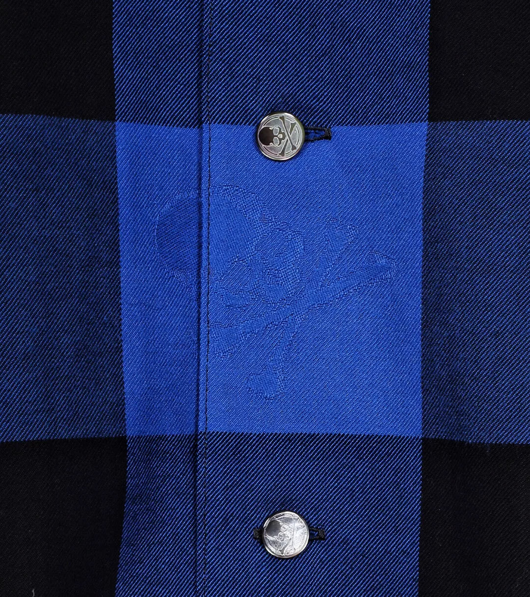 Mastermind Japan Short Sleeve Mainline 20SS Blue Black Plaid Shirt