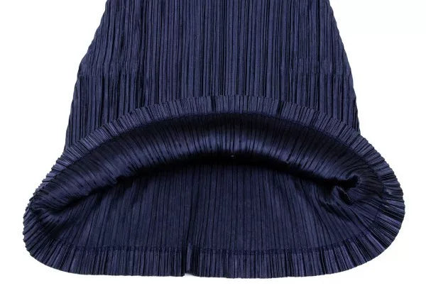 Issey Miyake Vintage Navy Pleated Dress