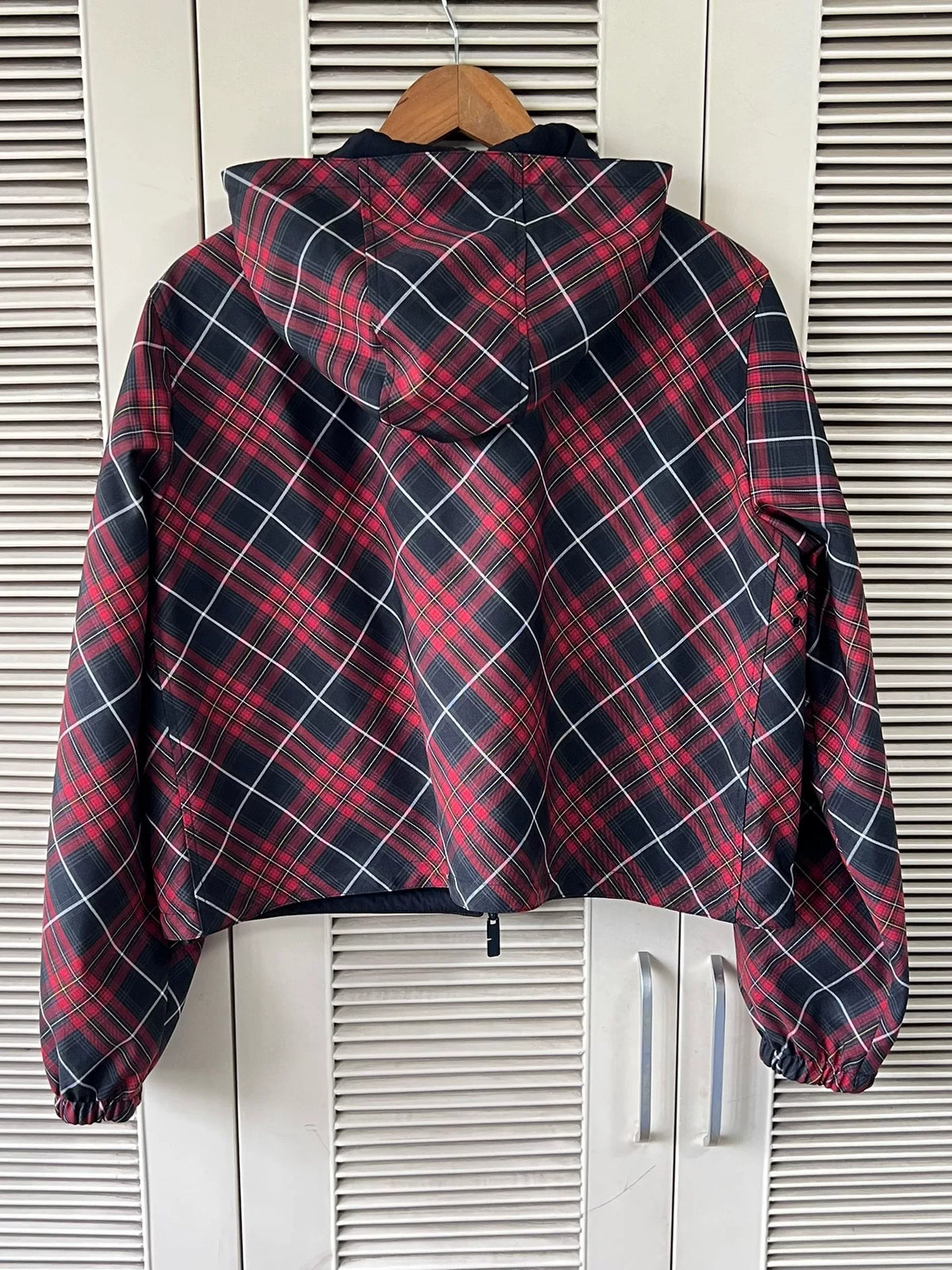 Burberry Reversible Plaid Hooded Jacket