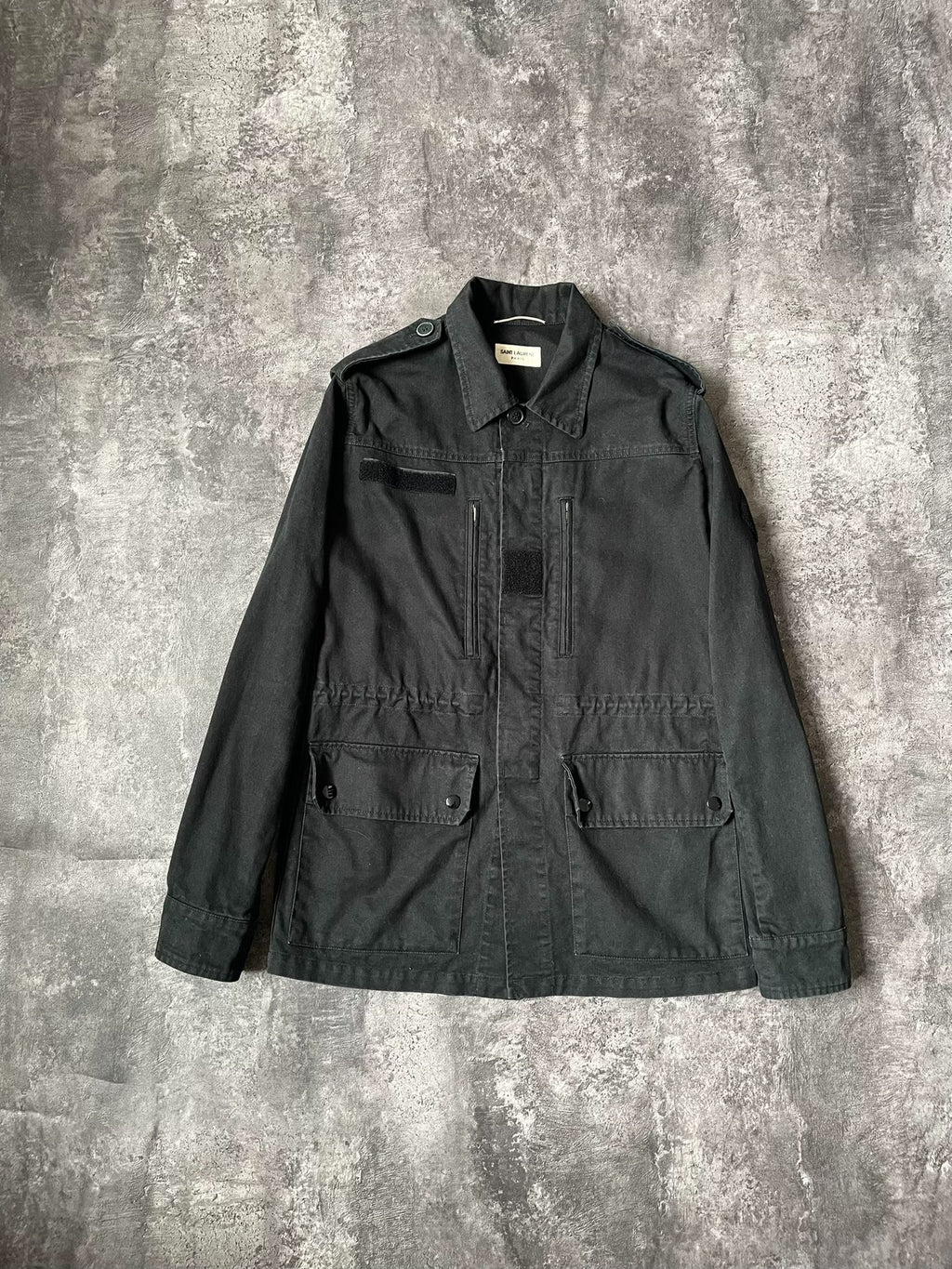 Saint Laurent FW17 Palm Tree M65 Black Jacket