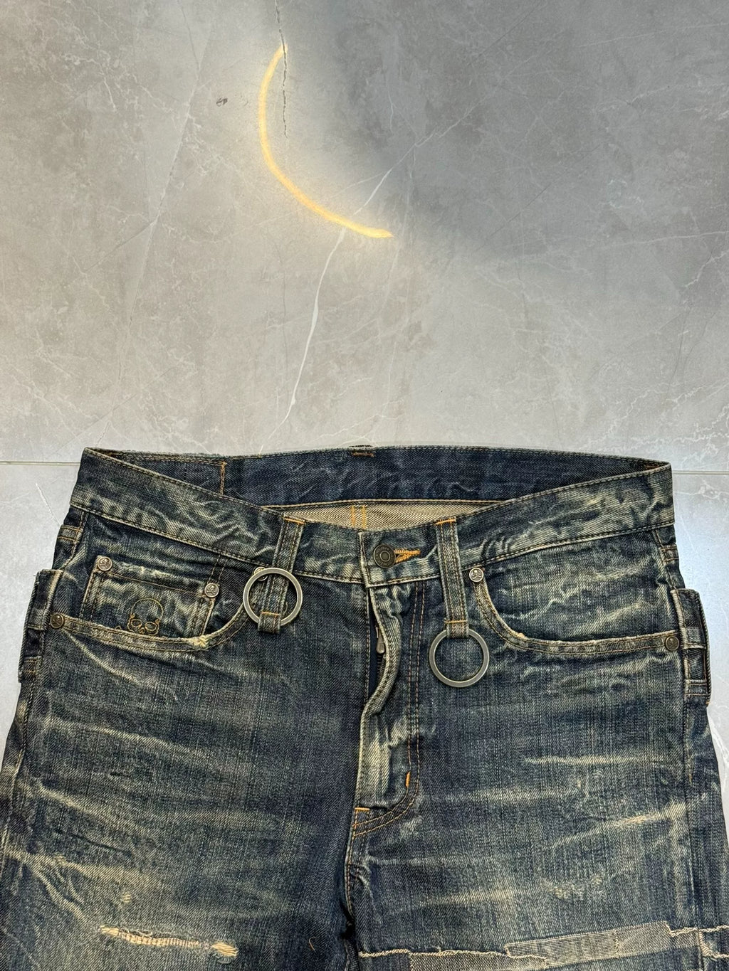 mastermind Japan SS06 Skull Patch Denim Jeans