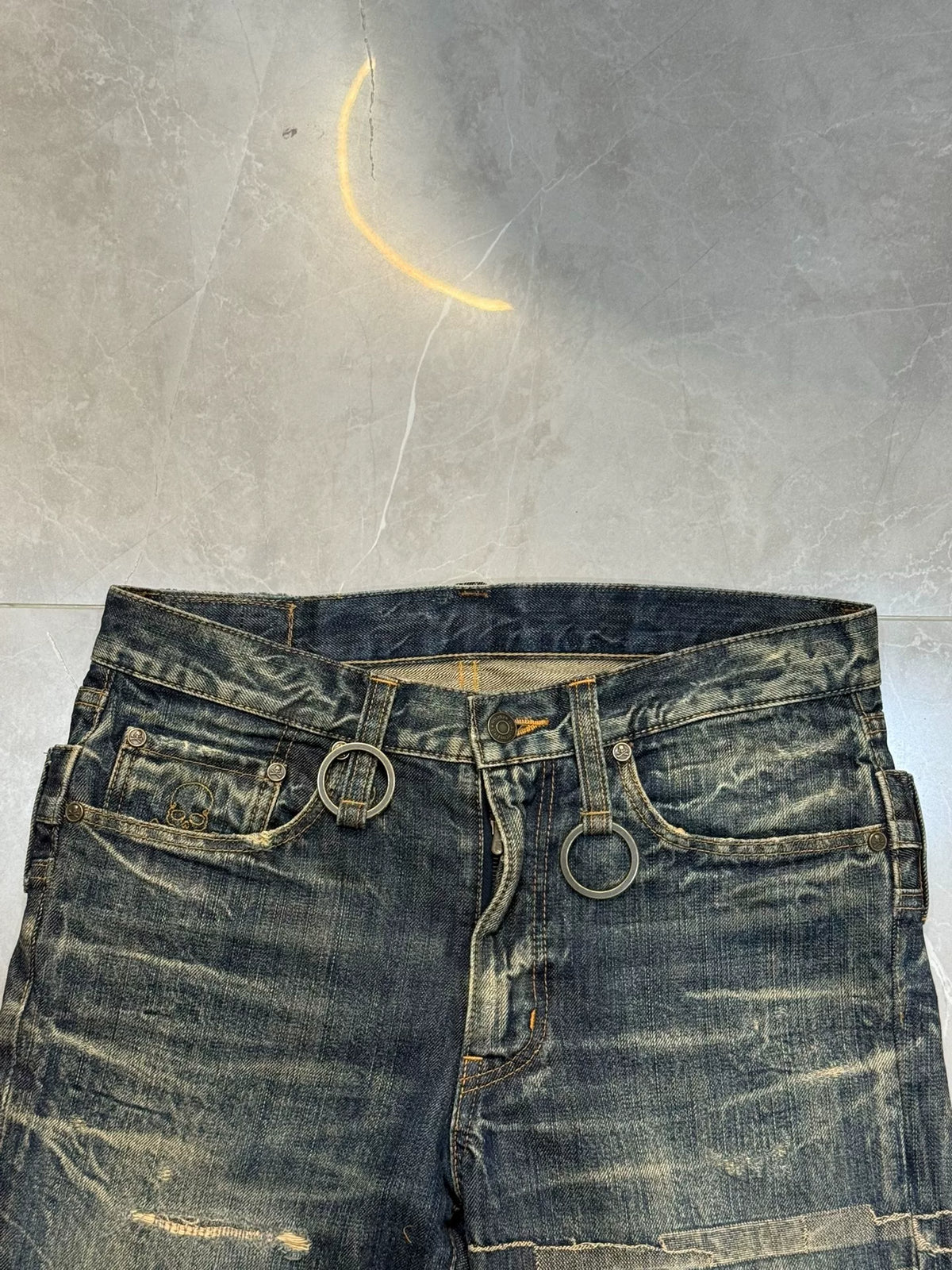 mastermind Japan SS06 Skull Patch Denim Jeans