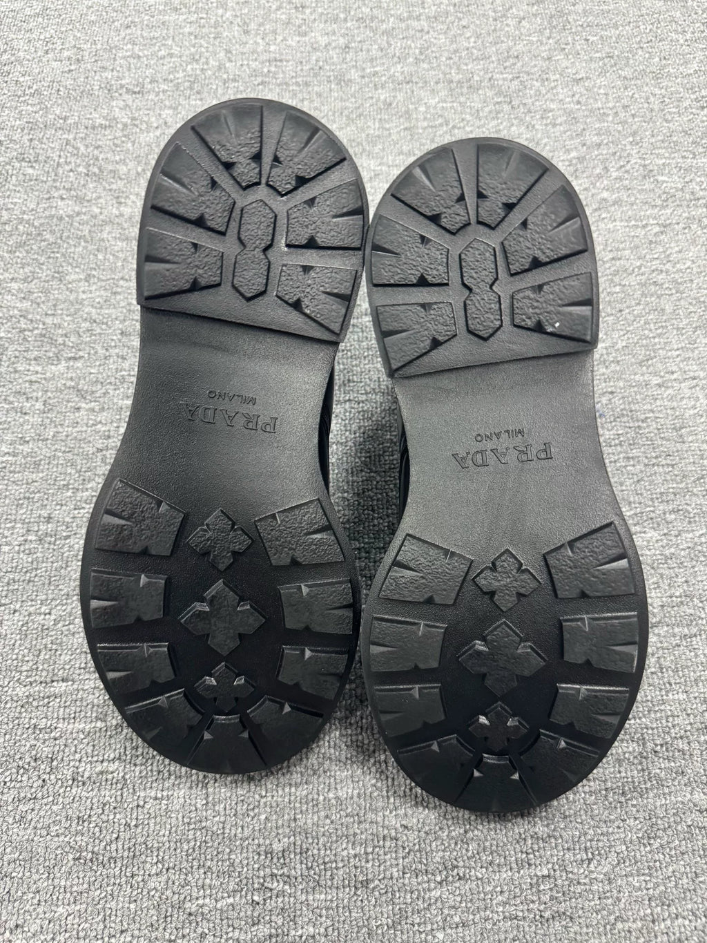 Prada Triangle Logo Black Boots