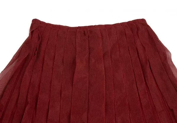 Jean Paul Gaultier Vintage Red Panelled Mesh Skirt