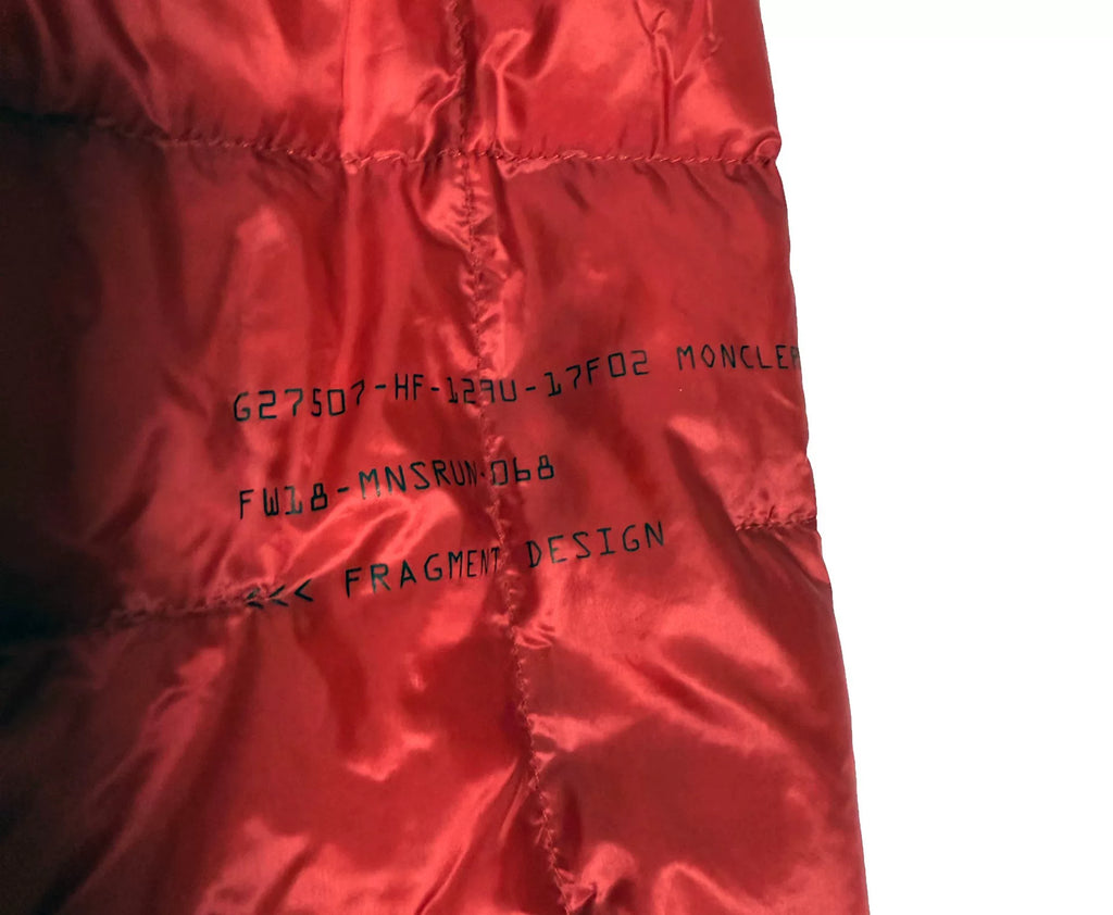Moncler×fragment Genius Hotz Fujiwara Red Down Jacket