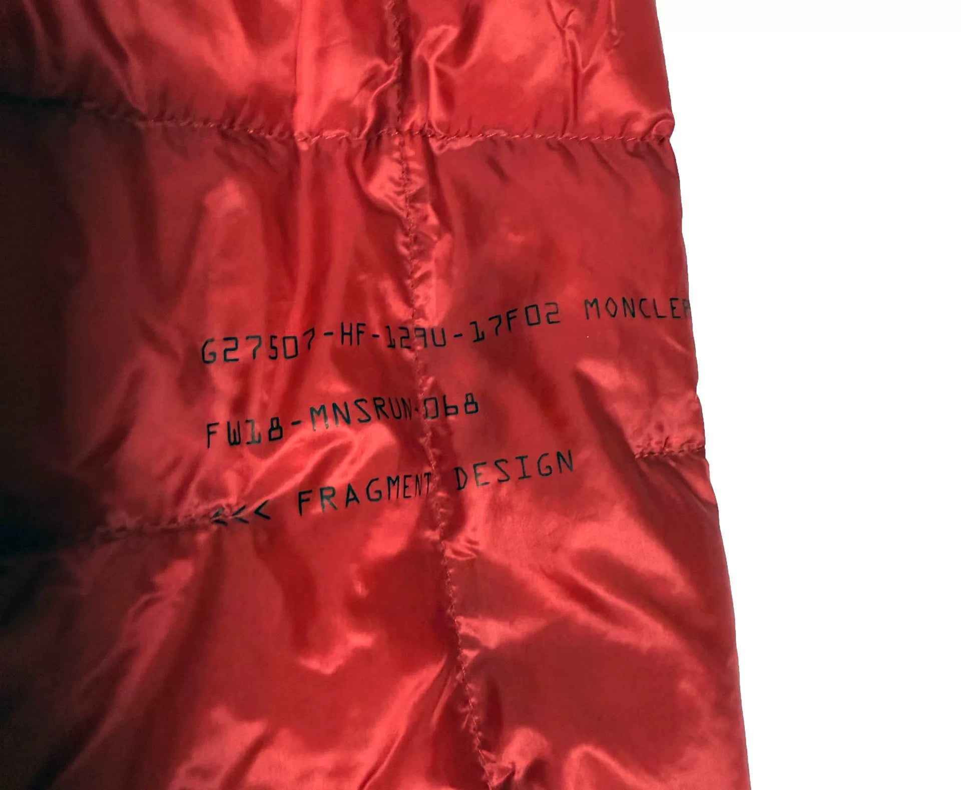 Moncler×fragment Genius Hotz Fujiwara Red Down Jacket