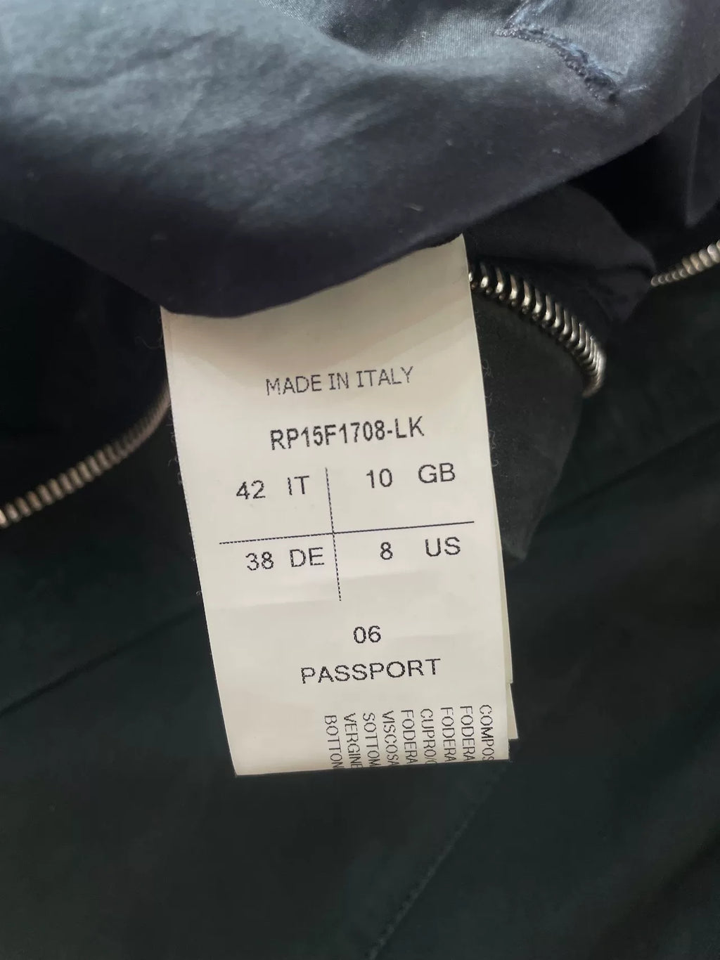 Rick Owens AW15 Lambskin Zip-Up Turtleneck Jacket