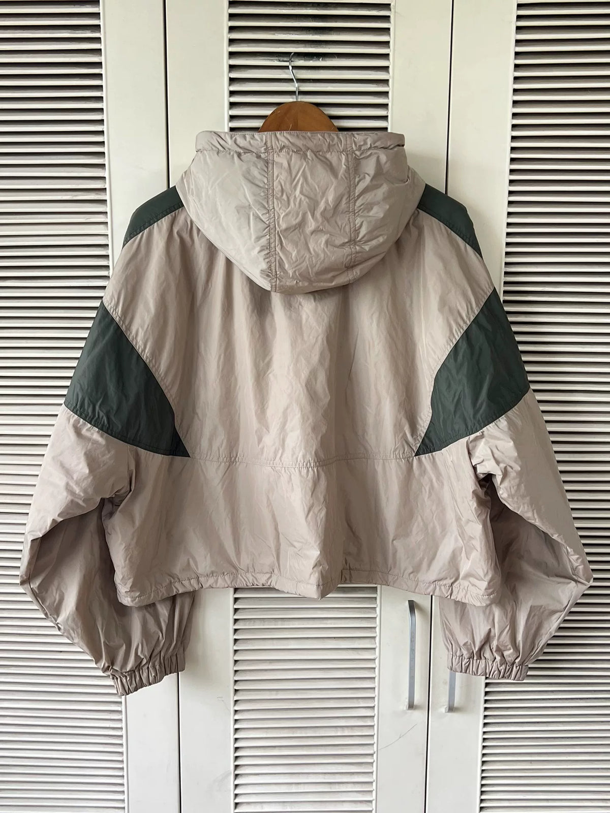 Celine color-block hooded short jacket