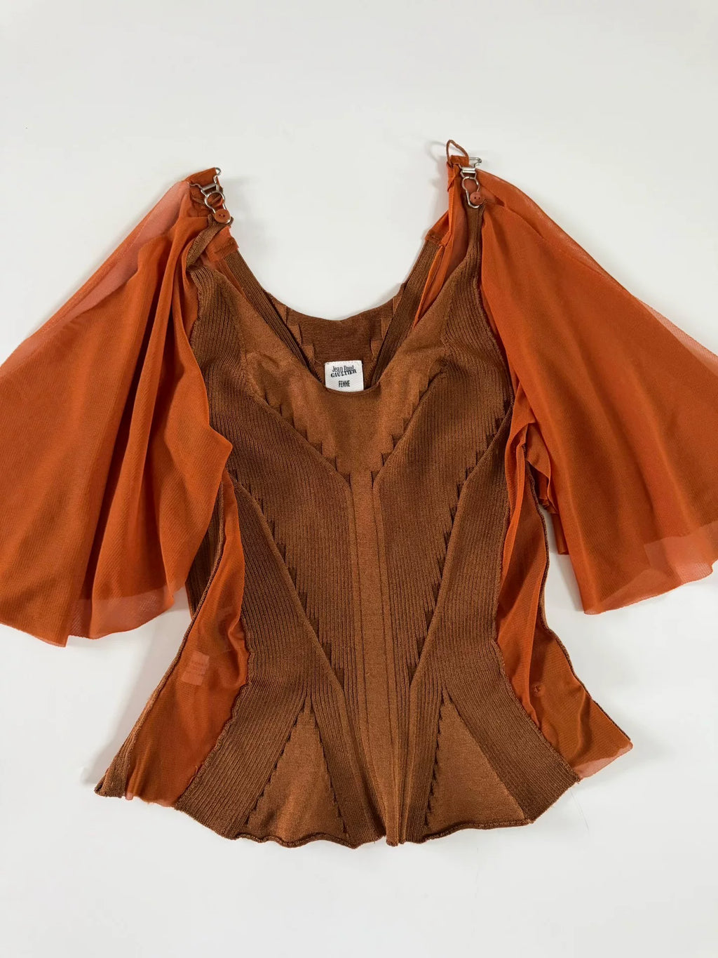 Jean Paul Gaultier Vintage Knit Mesh Top