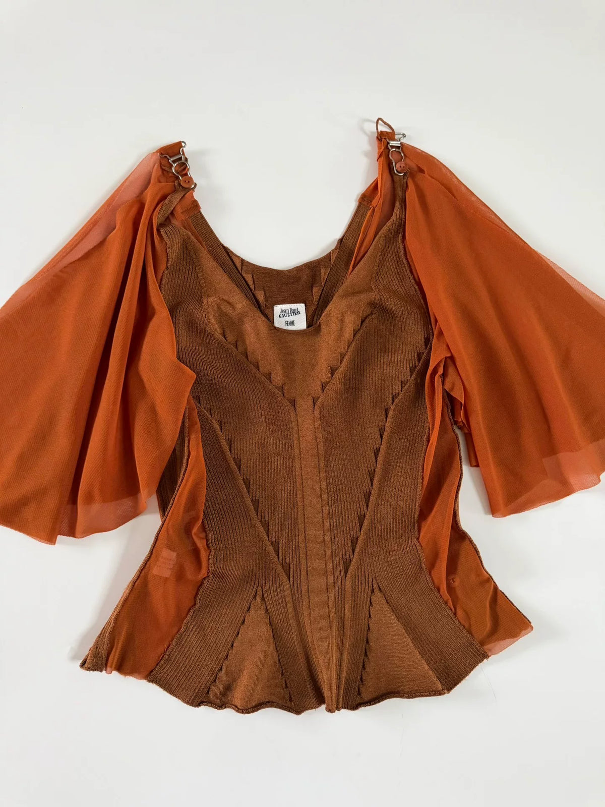 Jean Paul Gaultier Vintage Knit Mesh Top
