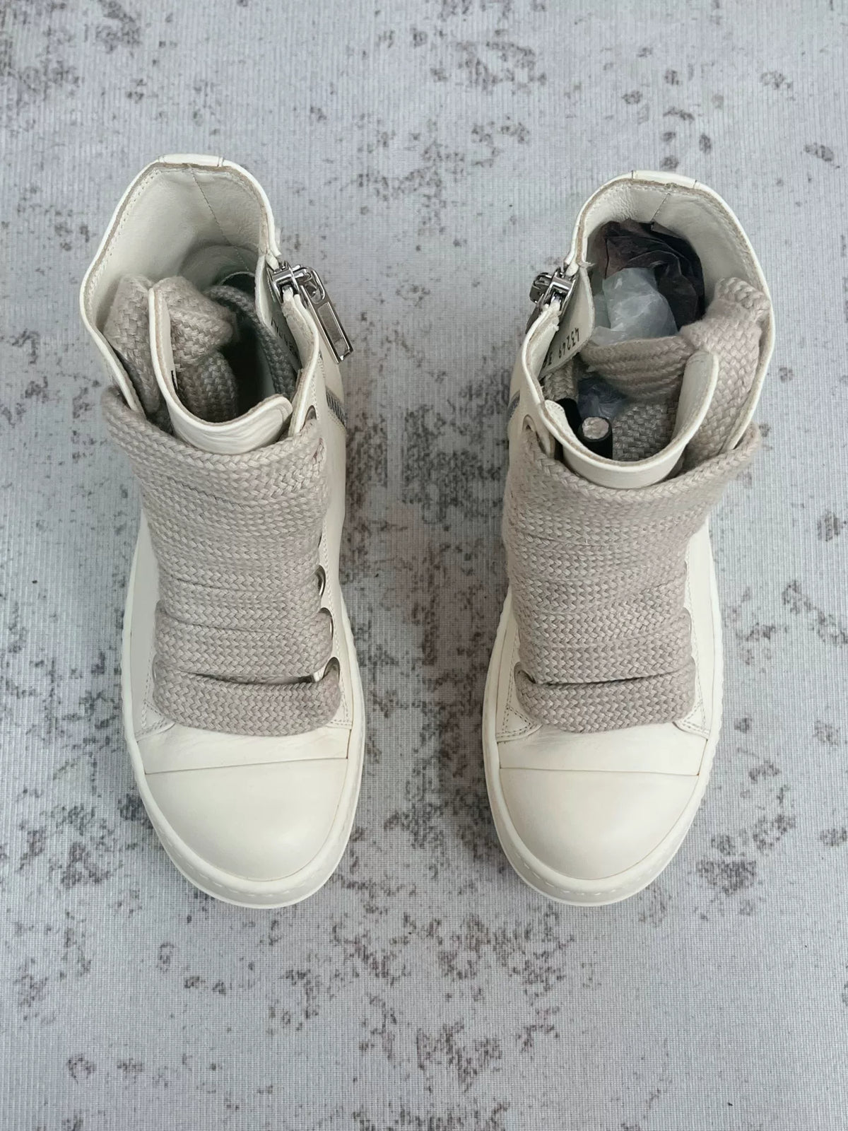 Rick Owens Porterville Jumbo Laced Sneaker 'Milk'