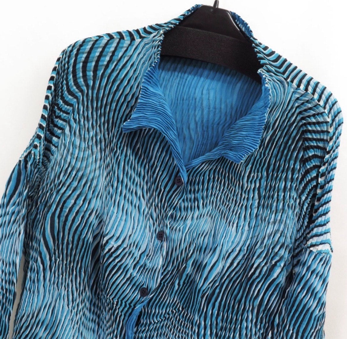 Issey Miyake Wave Double-Sided Pleated Shirt
