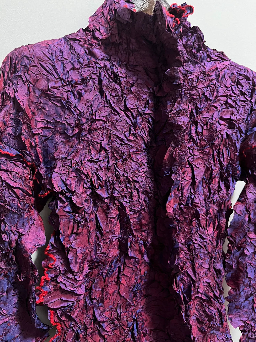 Issey Miyake 99FW Pleated Purple Top