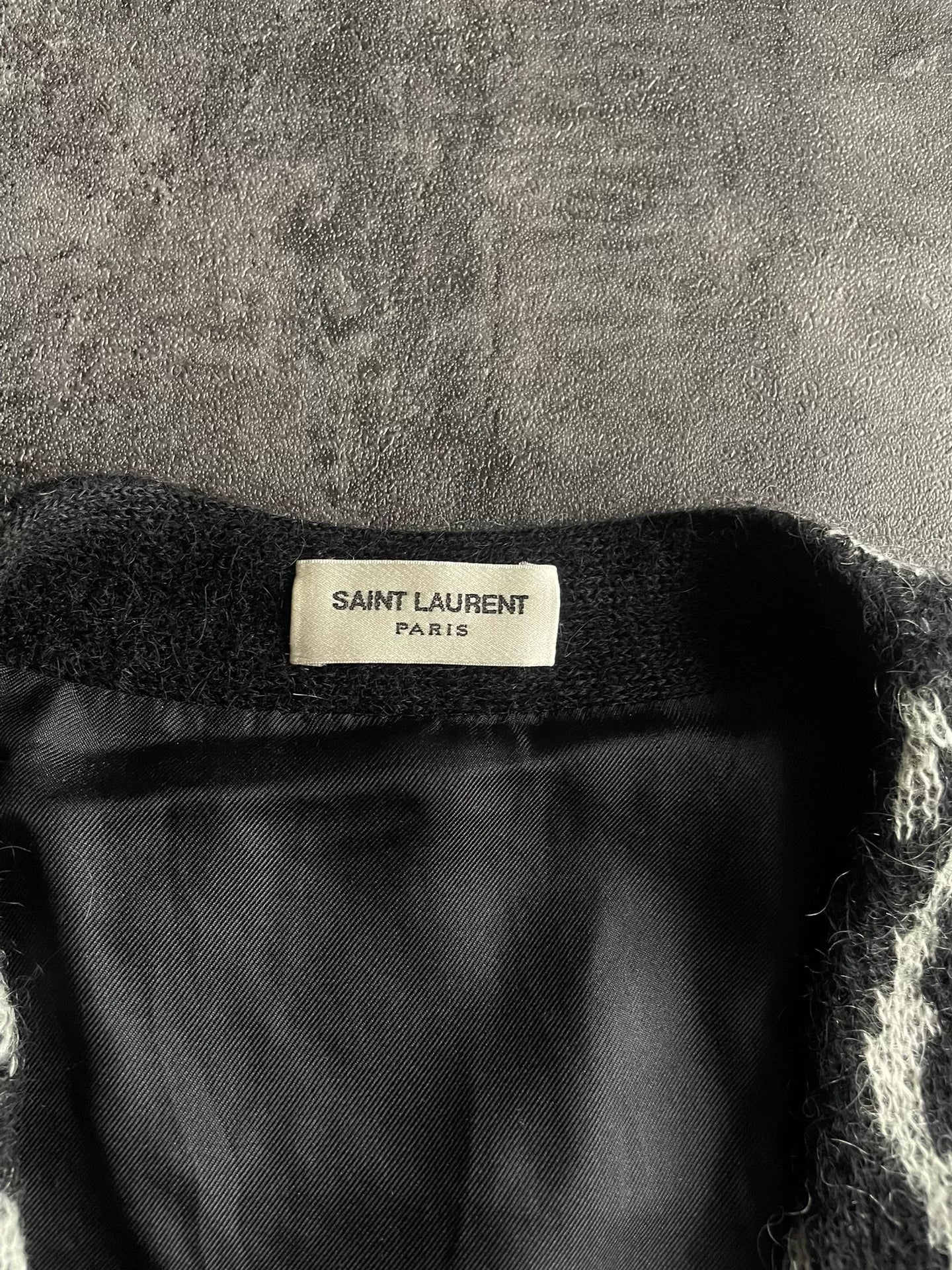 Saint Laurent Hedi Slimane FW15 Leopard Mohair Cardigan