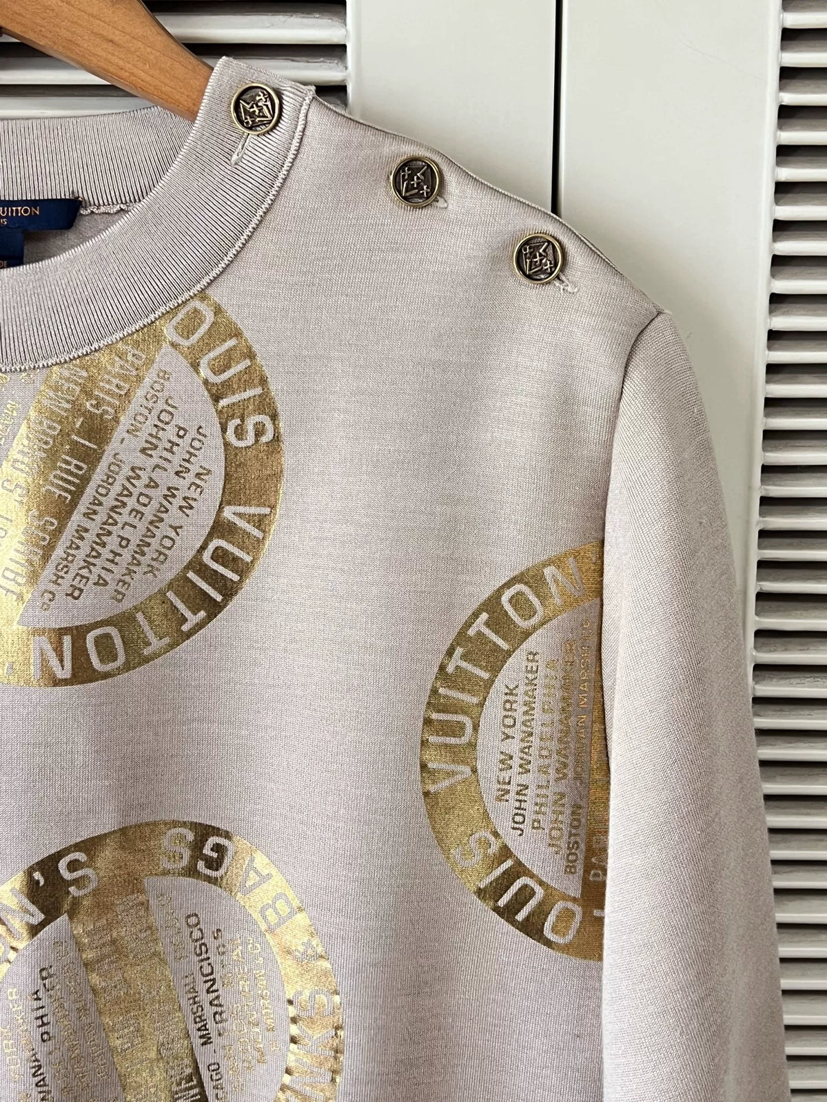 Louis Vuitton Gold Logo Sweatshirt