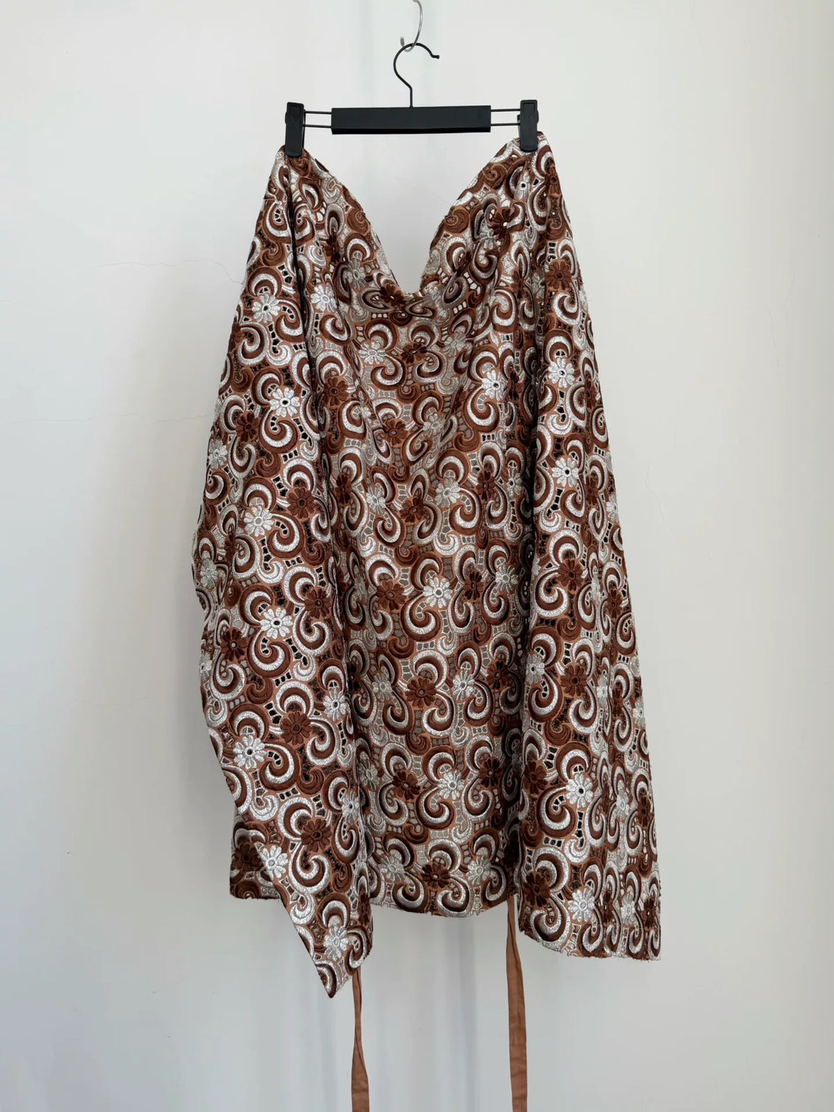 Comme Des Garcons Midi Silver Skirt