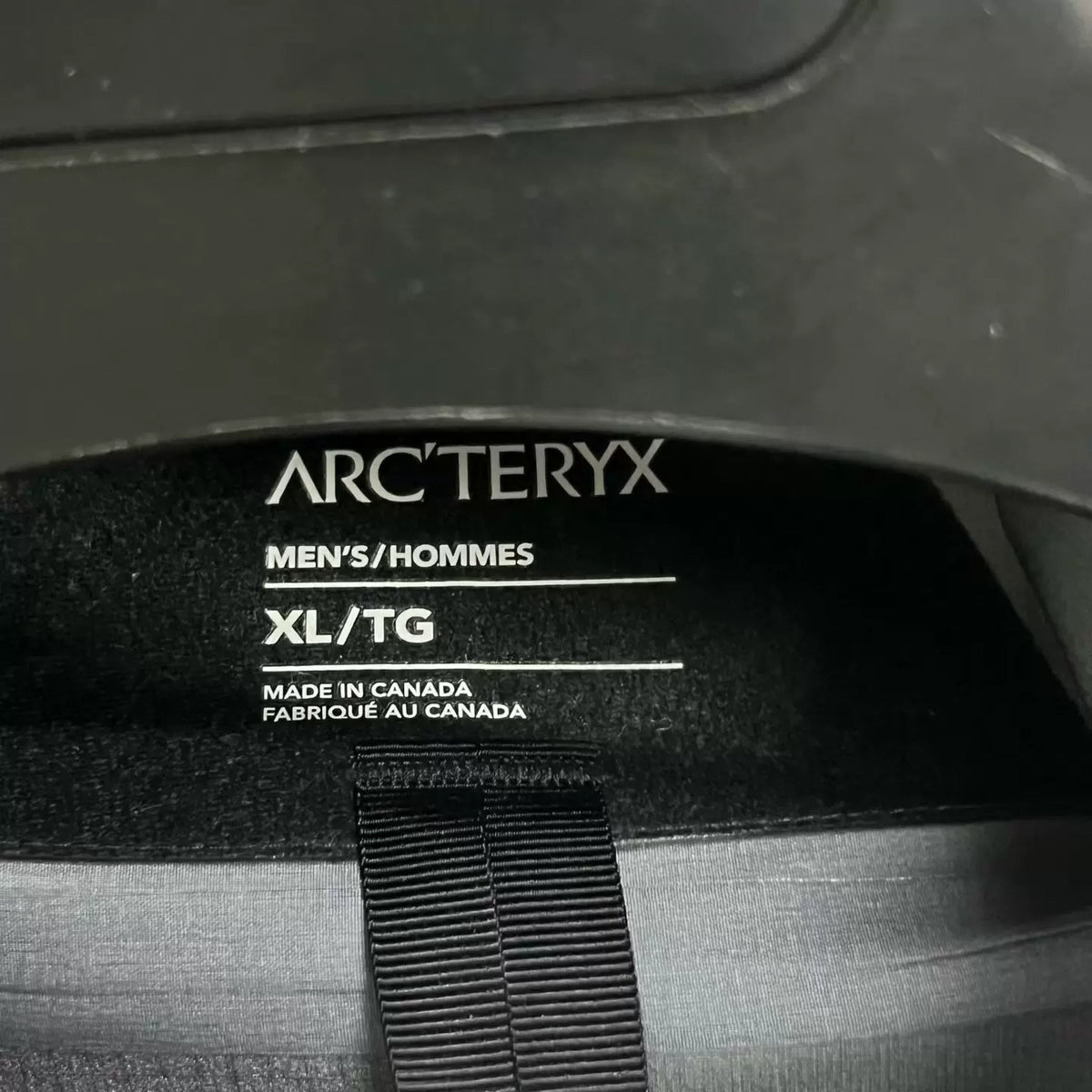 Arc'teryx Blue Grey Color-Block Hooded Zip-Up Jacket