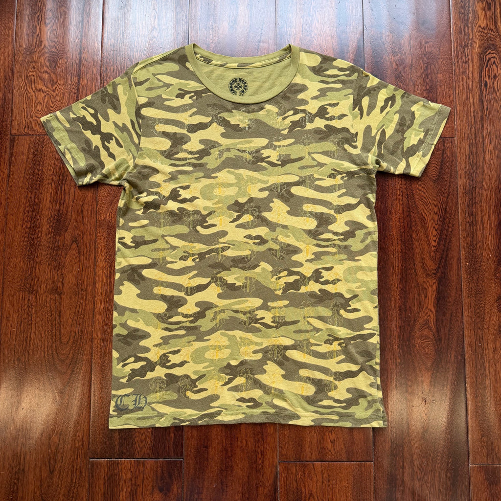 Chrome Hearts 00s Camo All-Over Print Horseshoe Tee