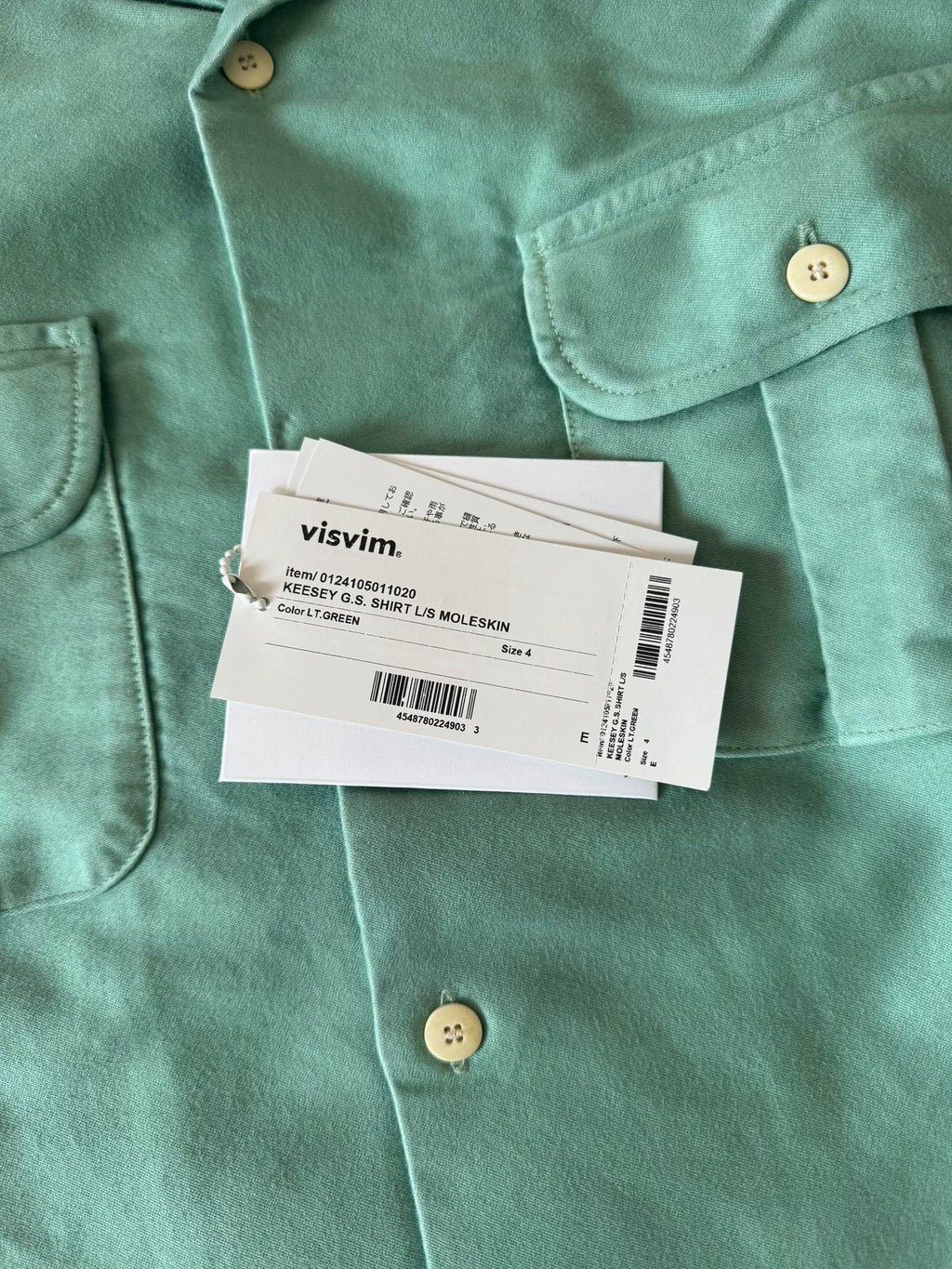 VISVIM 24SS Keesey G.S. Shirt L/S MOLESKIN Shirt
