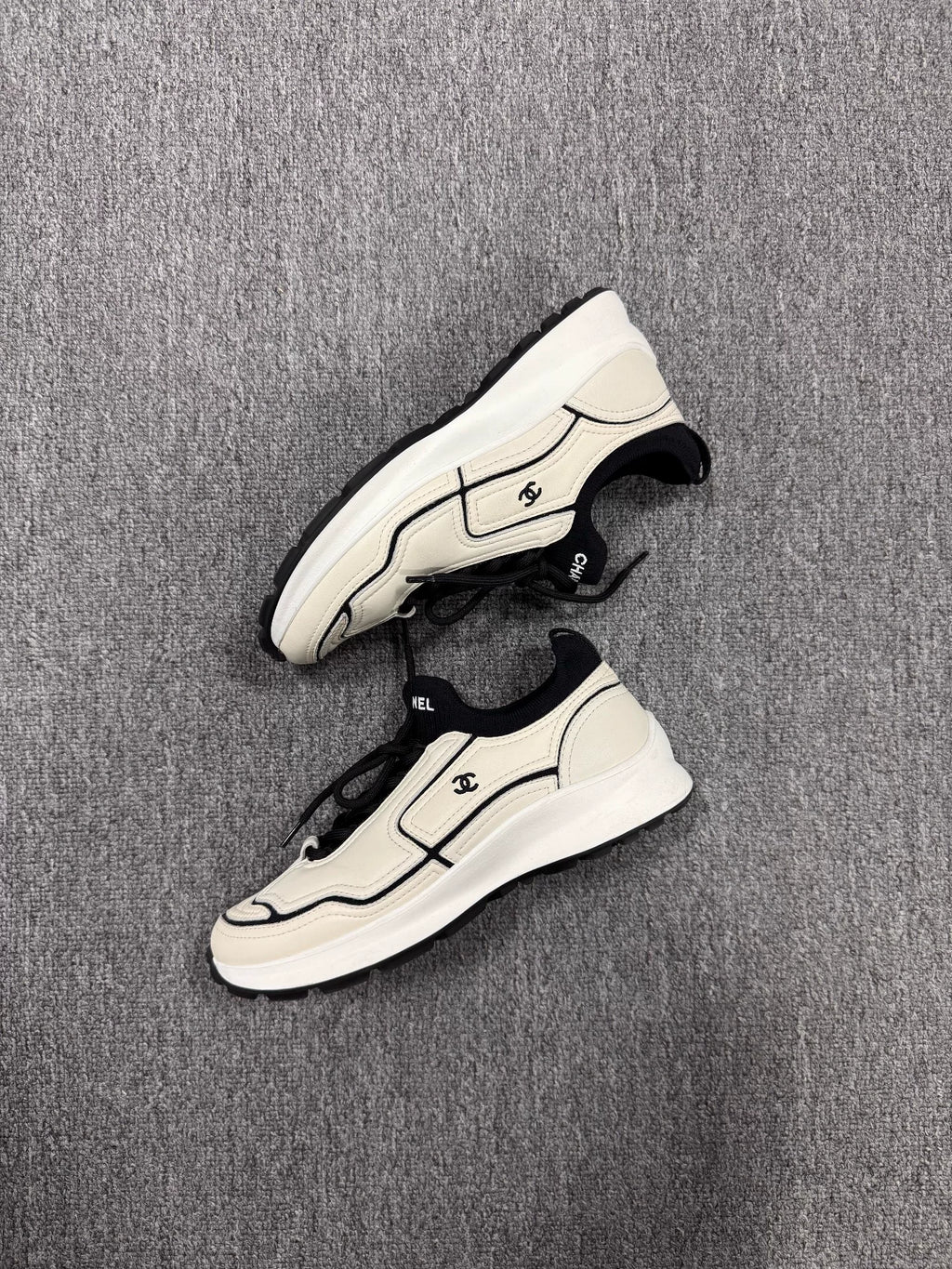 Chanel Black & White Sneakers