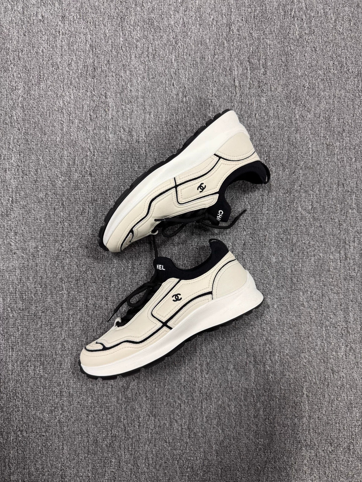 Chanel Black & White Sneakers