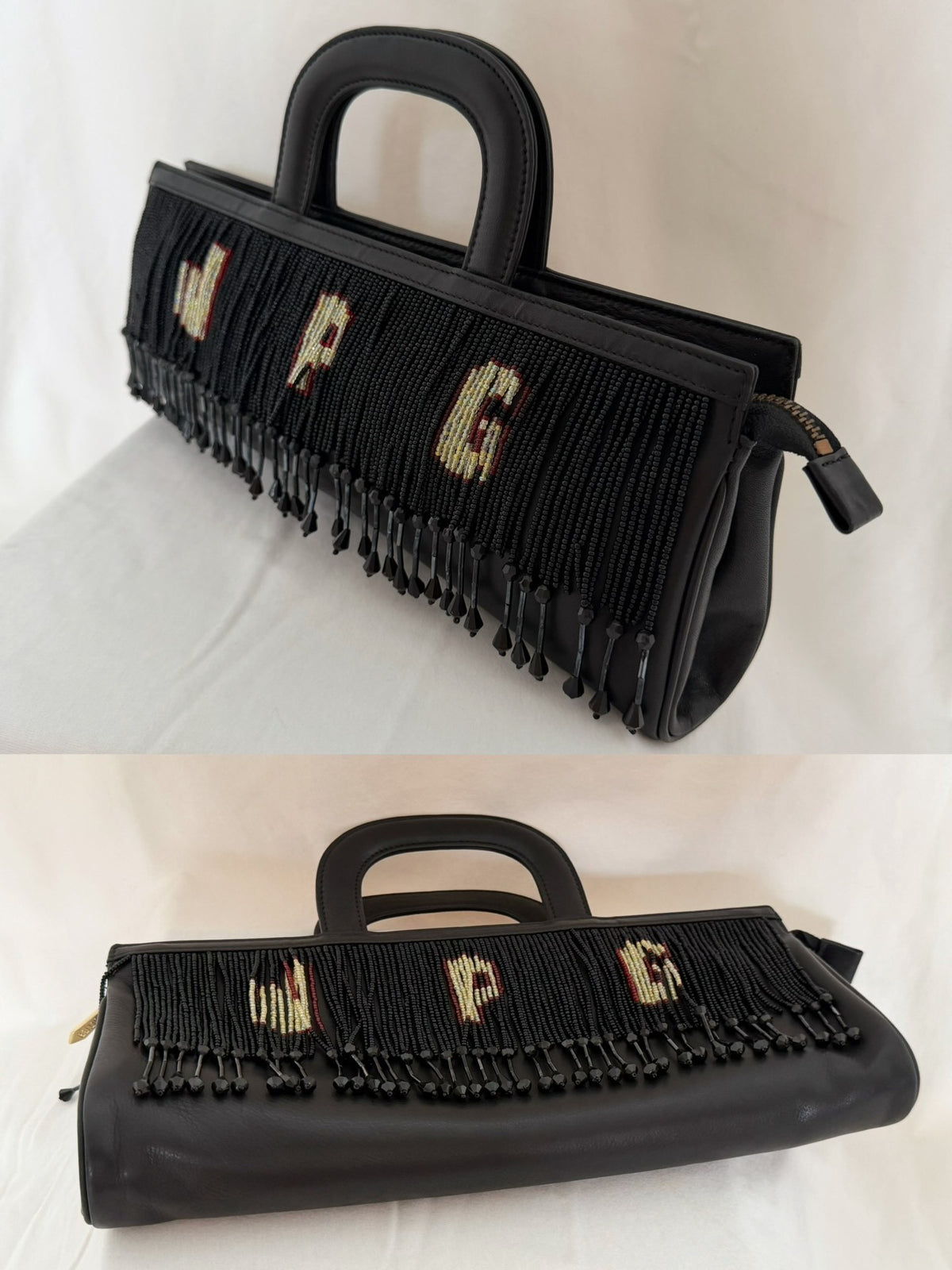 Jean Paul Gaultier 90s Beige Fringe Tote Bag