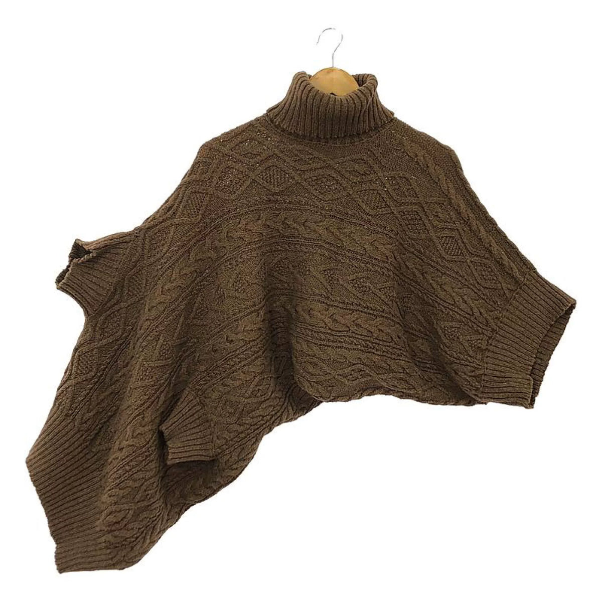 Junya Watanabe Brown Knit Deconstructed Top